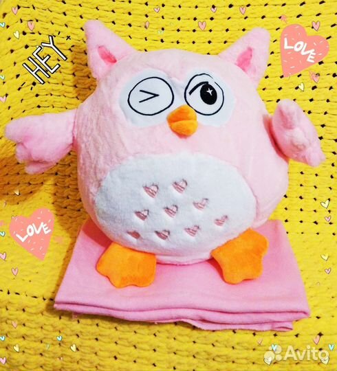 Сова 3 в 1. Подушка- игрушка - плед