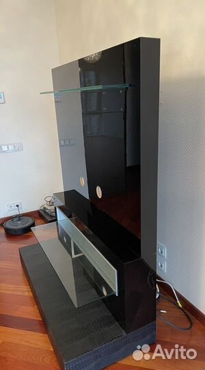 Тумба для тв черный лак Dimond Black Италия