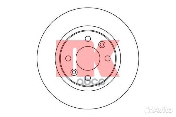 Диск тормозной Dacia Logan 9/04 203939 Nk