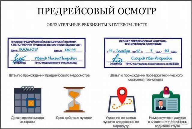 Предрейсовый осмотр транспортных средств