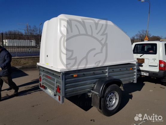 Прицеп 01.026 с крышкой Н1540.Колеса R16 (225х75)