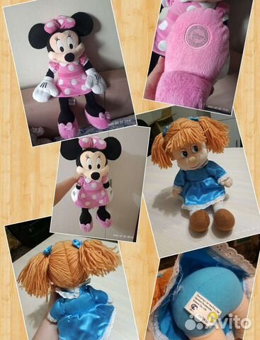 Мини Маус большая#Кукла набивная говорящая