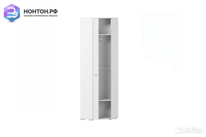 Шкаф Домино А угловой белый