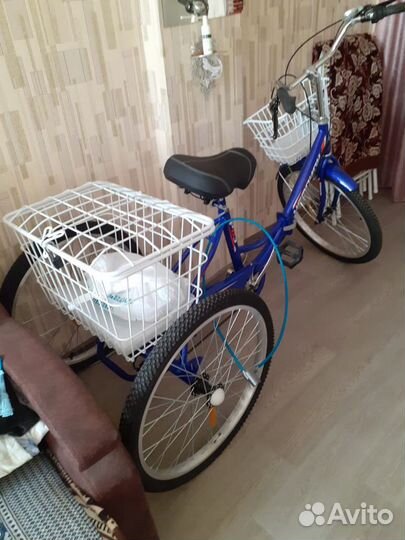 Велосипед трёхколёсный для инвалидов