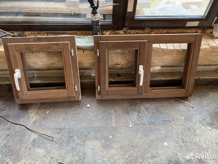 Деревянные окна для бани