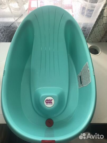 Ванночка для купания с горкой и термометром