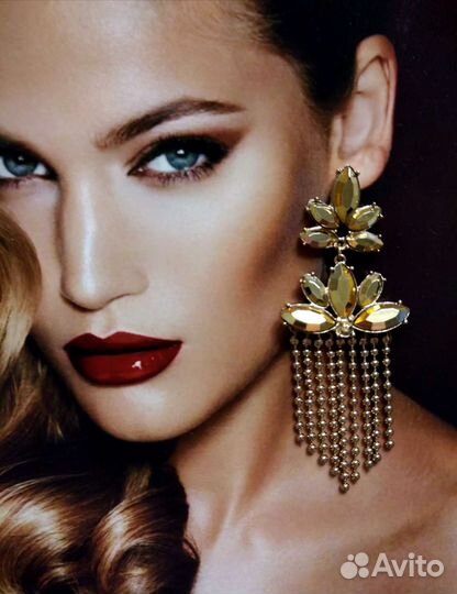 Роскошные серьги бижутерия Италия