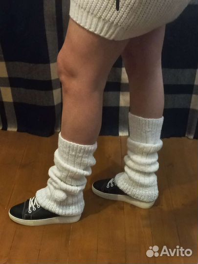 Гетры шерстяные самовязка