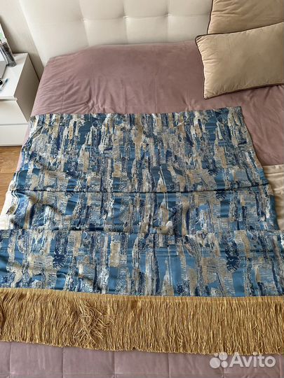 Римская штора с бахромой