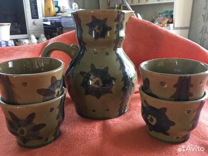 Набор для вина Чертополох Кувшин керамика