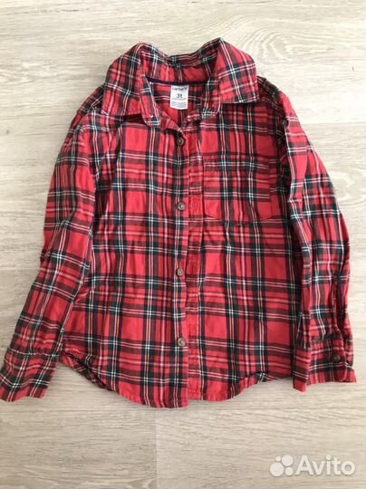Рубашка в клетку на мальчика