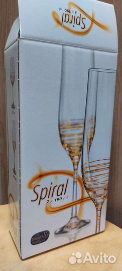 Бокалы для вина Богемия 2 шт новые в упаковке