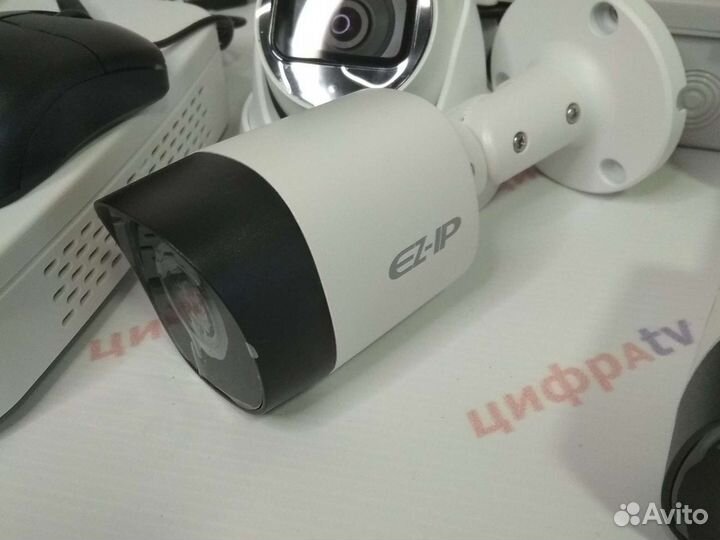 Видеонаблюдение 4Мп Dahua 11 камер IP варио регист