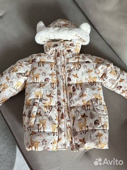 Пуховик для девочки 98