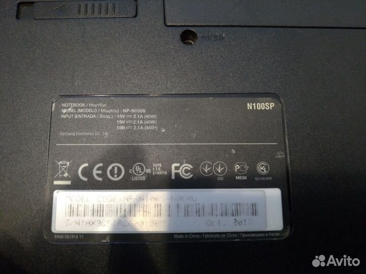 Нетбук samsung n100sp