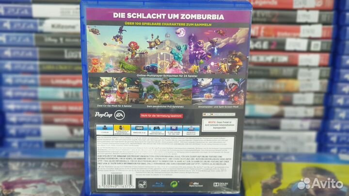 Диск PS4 Plants vs Zombies: Garden Warfare