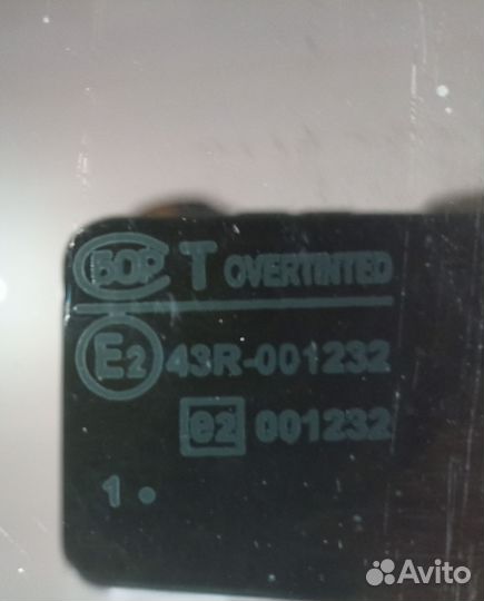 Стекло задней двери левый