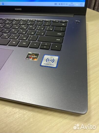 Премиальный ультрабук huawei D15 на ryzen 5 4500