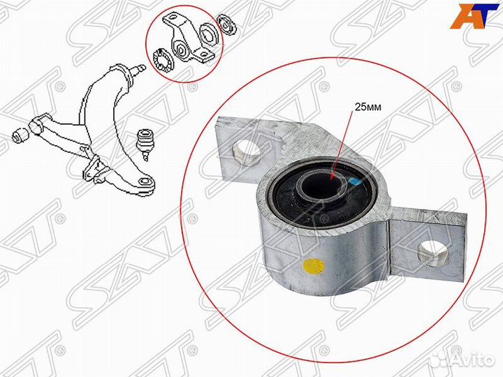 Сайлентблок переднего рычага задний subaru foreste