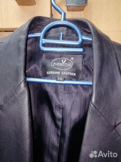 Пиджак кожаный