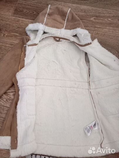 Дубленка весенняя детская 128