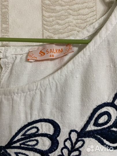 Платье женское 48 50 италия лён 100%