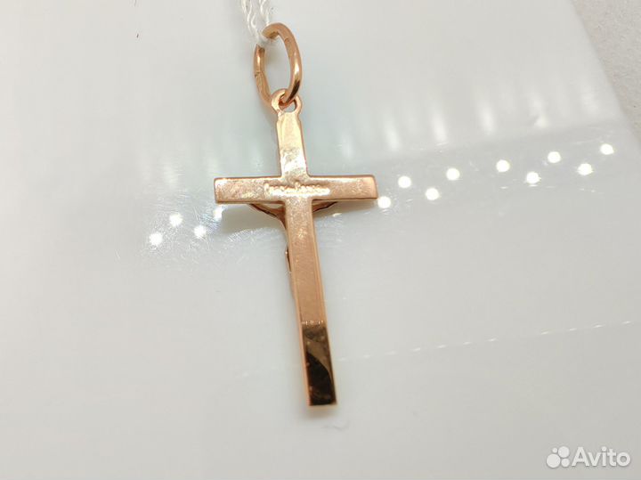 Подвеска крест без камня (Au 585)ярм