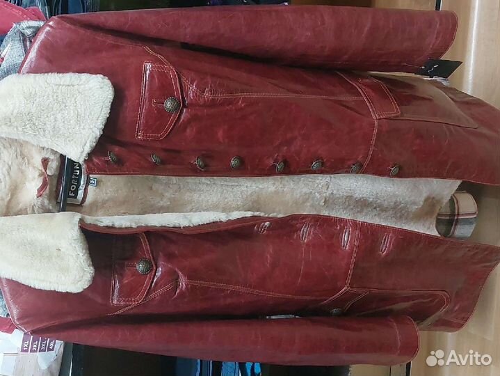 Женская кожаная дубленка42-44