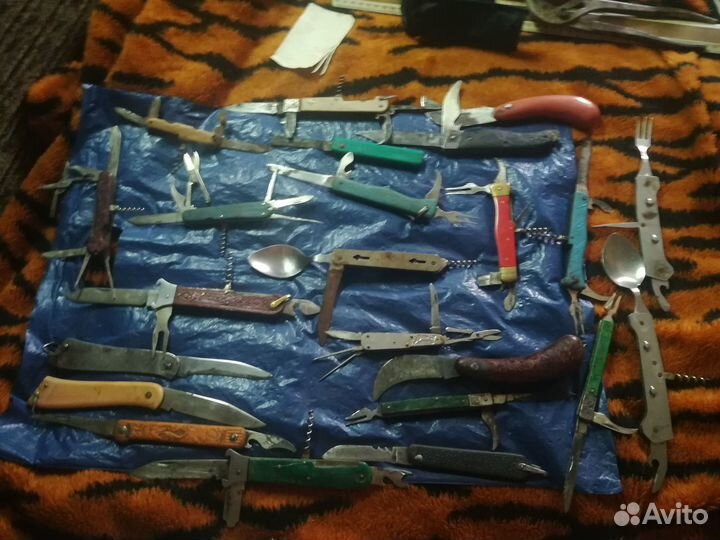 Складные советские ножички, открывашки и другое