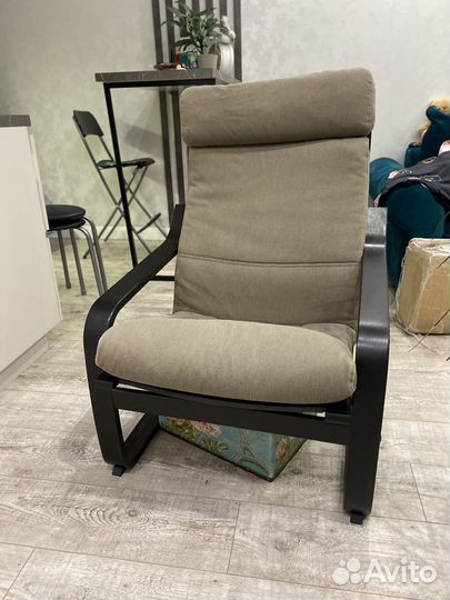 Кресло качалка икеа Поэнг