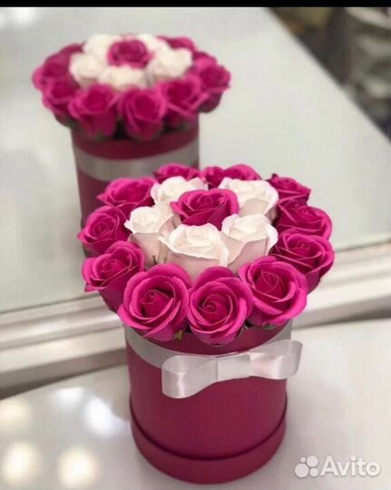 Букеты из мыльных роз