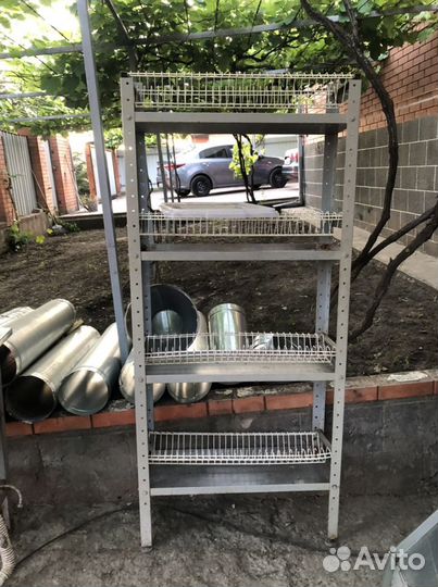 Полка навесная кухонная (нержавейка)