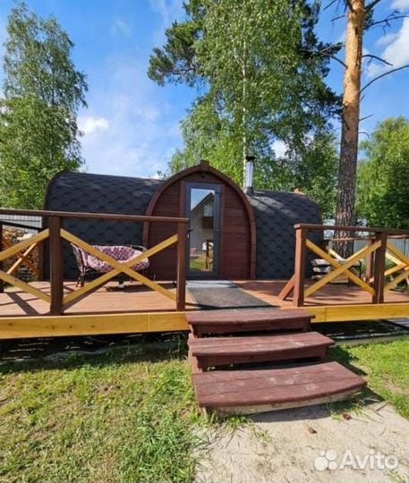 Мобильная баня бочка