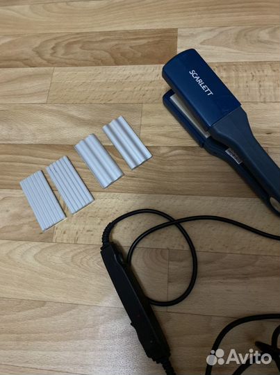 Выпрямитель/ утюжок для волос с тремя насадками