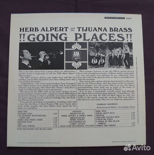 Herb Alpert And The Tijuana Brass – Going Places