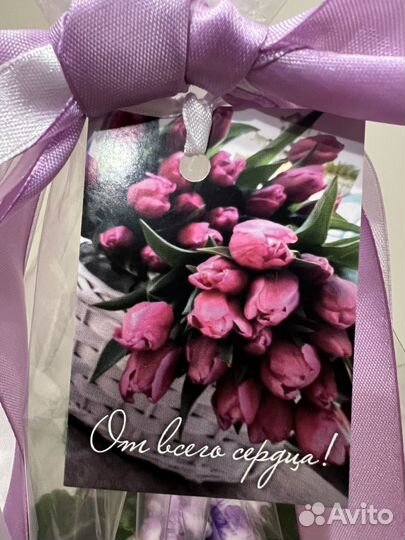 Сортовая фиалка в праздничной упаковке