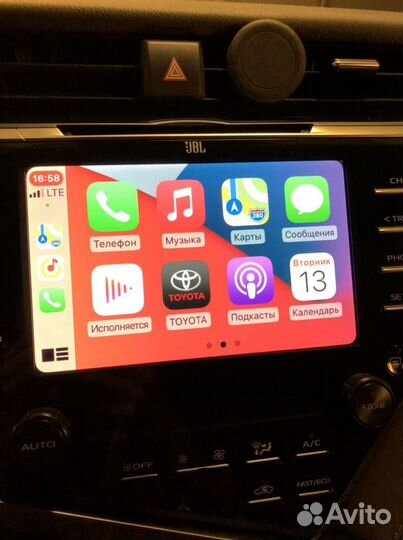 Camry 70 CarPlay Android Auto c JBL и без
