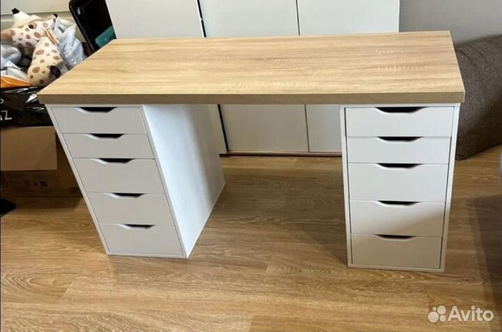 Письменный стол IKEA alex икеа с комодом