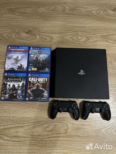 Sony playstation 4 PS4 pro 1tb с играми