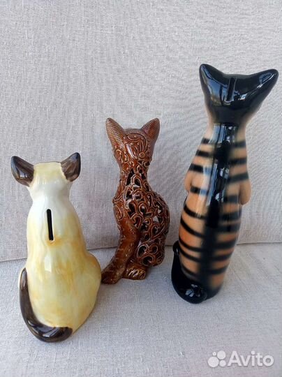 Статуэтки кошек копилки фигурки