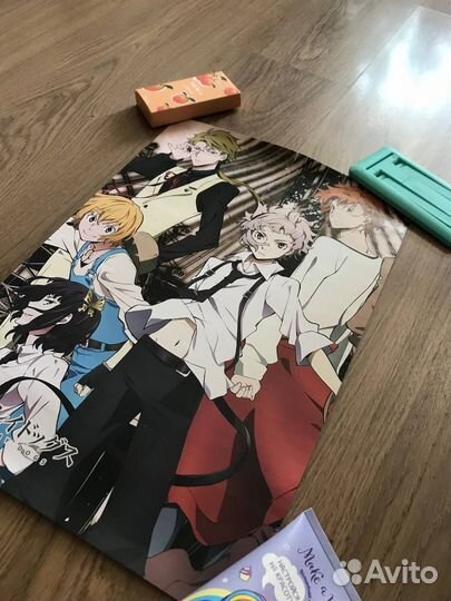 Плакат постер аниме великий из бродячих псов