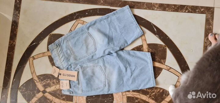 Джинсовые бриджи Глория Джинс 152 новый