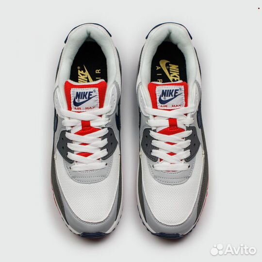 Кроссовки Nike Air Max 90 L.Grey Blue / White
