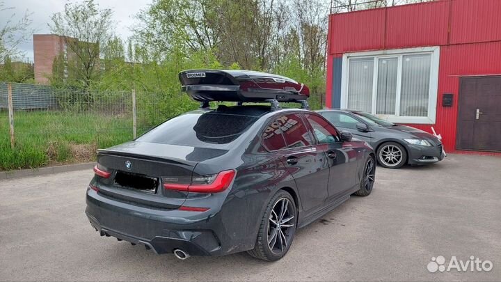 Бокс на крышу Broomer LS черный глянец для BMW