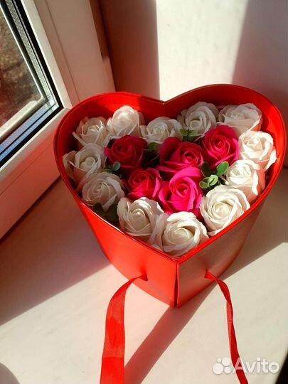 Букет из мыльных роз