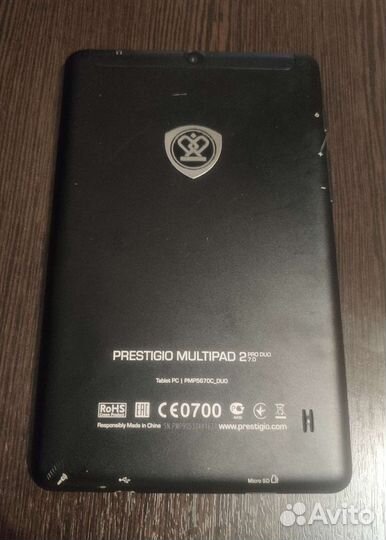 Планшет prestigio MultiPad 2 pro PMP5670C duo