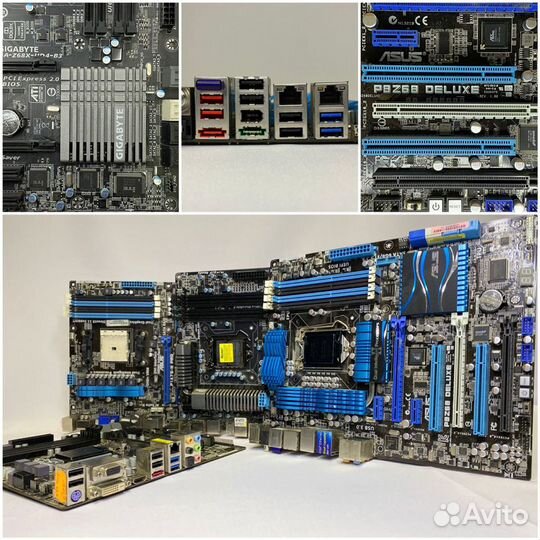 Материнские платы asus, gigabyte, asrock, msi