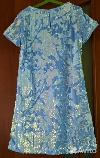 Нарядное платье с пайетками для девочки 152-76-66