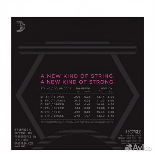 Nyxl Струны для электрогитары D'Addario nyxl0942