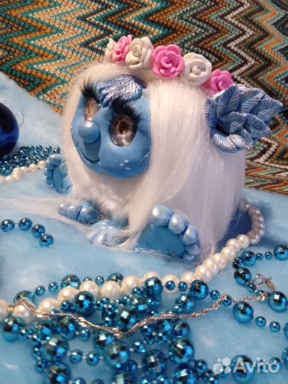 Хранительница Блу Игрушка в смешанной технике